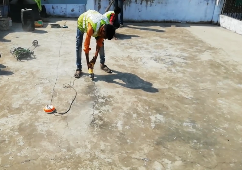 Terrace crack repair solutions in Ahmedabad to fix surface cracks and prevent water leakage